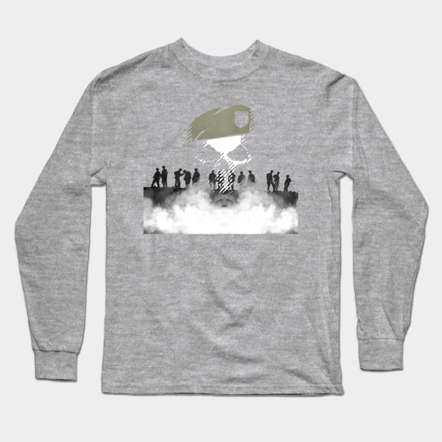 Band of Ghosts (Band of Brothers/Ghost Recon mashup) Long Sleeve T-Shirt by Ironmatter